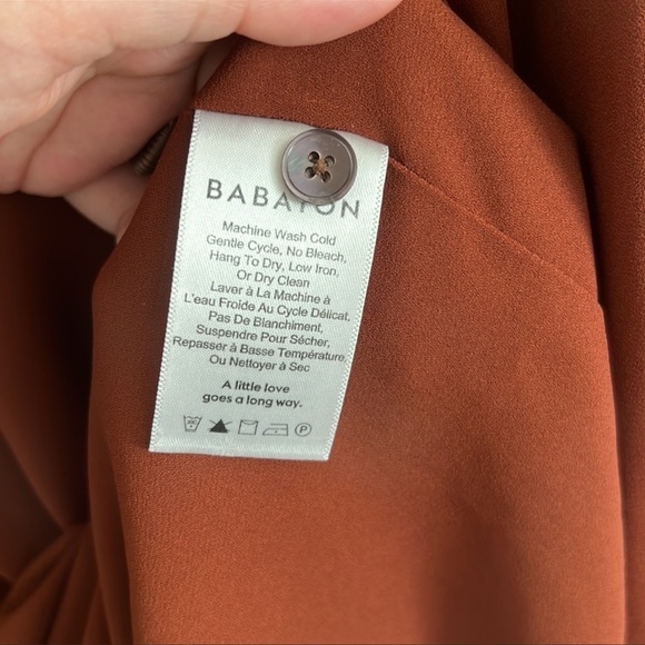 Aritzia Babaton Dafford Dress - Rust (XS) - Picture 7 of 11